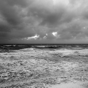 Mer et ciel en noir et blanc - France  - collection de photos clin d'oeil, catégorie paysages